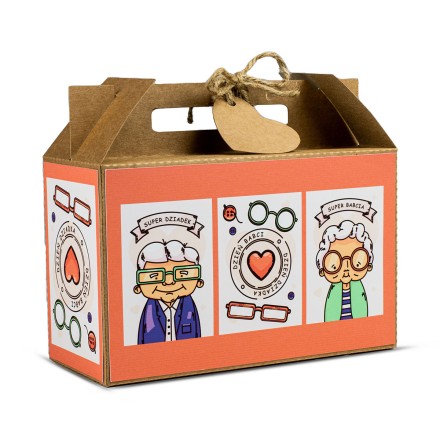 Walizka Duża Dzień Babci i Dziadka WSPÓLNA POMARAŃCZOWA - KSANTYNA.pl