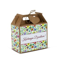 Walizka Mała Dzień Babci i Dziadka KWIATOWA WZÓR - KSANTYNA.pl