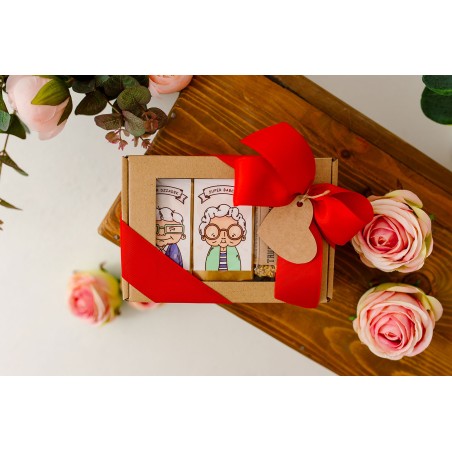 PUDEŁKO Z OKIENKIEM Z KOKARDĄ KAWA HERBATA - KSANTYNA.pl