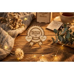 Prezent Dzień Babci i Dziadka MEDAL MAGNES PERSONALIZACJA