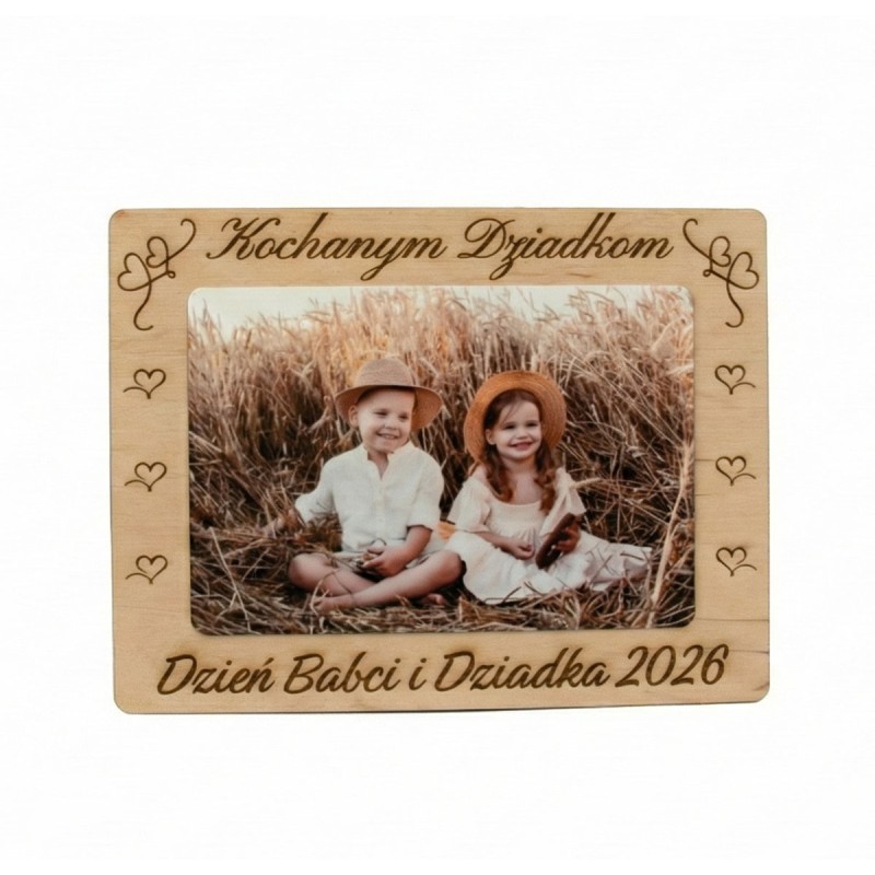 Prezent Dzień Babci i Dziadka MAGNES ZDJĘCIE PERSONALIZACJA - KSANTYNA.pl