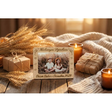Prezent Dzień Babci i Dziadka MAGNES ZDJĘCIE PERSONALIZACJA
