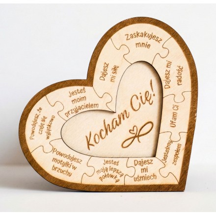 Prezent WALENTYNKI SERCE MAGNES PERSONALIZACJA - KSANTYNA.pl