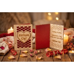 Prezent WALENTYNKI KARTKA ŻYCZENIA PERSONALIZACJA