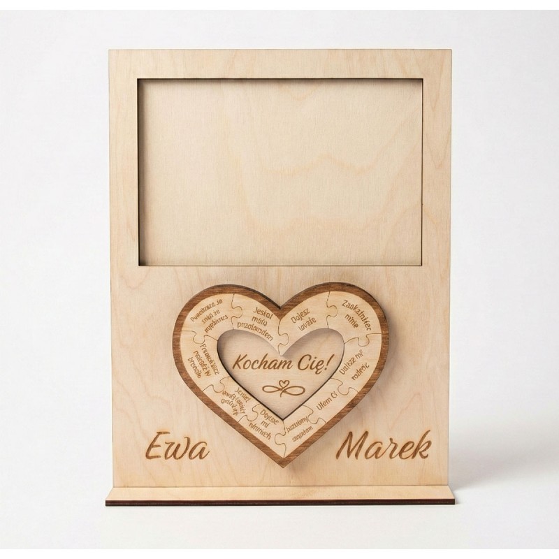 Prezent WALENTYNKI RAMKA NA ZDJĘCIE PERSONALIZACJA POZIOME - KSANTYNA.pl