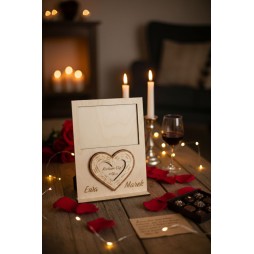 Prezent WALENTYNKI RAMKA NA ZDJĘCIE PERSONALIZACJA POZIOME