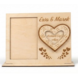 Prezent WALENTYNKI RAMKA NA ZDJĘCIE PERSONALIZACJA PIONOWE - KSANTYNA.pl
