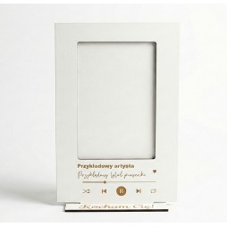 Prezent WALENTYNKI RAMKA BIAŁA NA ZDJĘCIE PERSONALIZACJA PIONOWE - KSANTYNA.pl