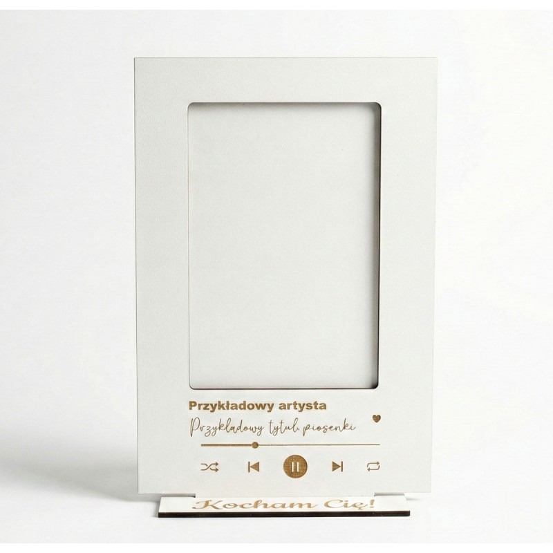 Prezent WALENTYNKI RAMKA BIAŁA NA ZDJĘCIE PERSONALIZACJA PIONOWE - KSANTYNA.pl