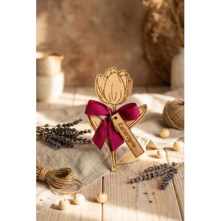 Prezent Dzień Kobiet TULIPAN PERSONALIZACJA