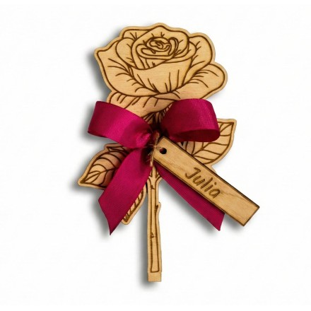 Prezent Dzień Kobiet RÓŻA PERSONALIZACJA - KSANTYNA.pl