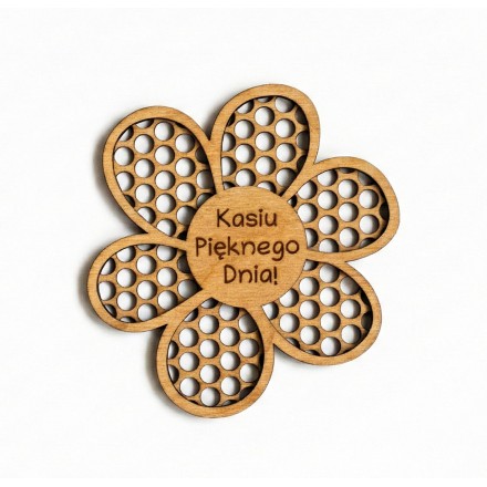 Prezent Dzień Kobiet MAGNES KWIAT PERSONALIZACJA - KSANTYNA.pl
