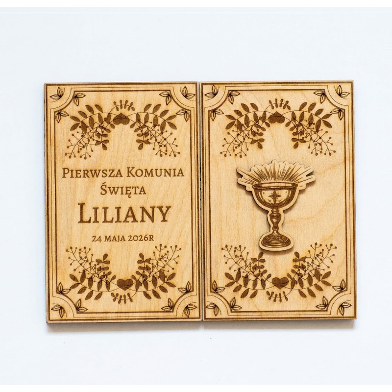 Prezent KOMUNIA KARTKA GRAWER PERSONALIZACJA DRUK - KSANTYNA.pl Prezent KOMUNIA KARTKA GRAWER PERSONALIZACJA DRUK - KSANTYNA.pl