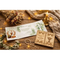 Prezent KOMUNIA KARTKA GRAWER PERSONALIZACJA DRUK