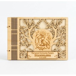Prezent KOMUNIA KARTKA GRAWER PERSONALIZACJA - KSANTYNA.pl