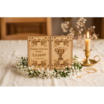 Prezent WIELKANOC PUDEŁKO NA PIENIĄDZE KURCZAK GRAWER PERSONALIZACJA - KSANTYNA.pl