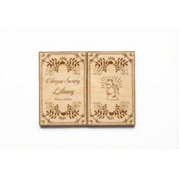 Prezent CHRZCINY KARTKA EKO GRAWER PERSONALIZACJA DRUK - KSANTYNA.pl