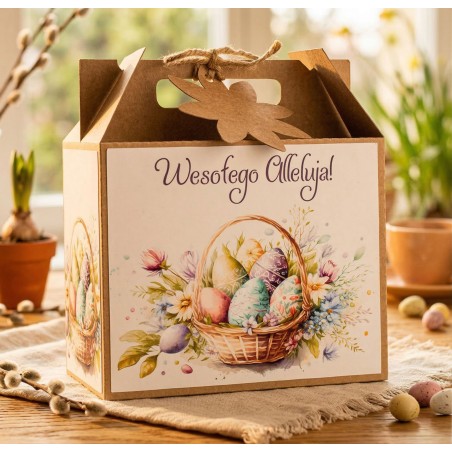 Prezent WIELKANOC Walizka KAWA HERBATA CZEKOLADA PISANKI