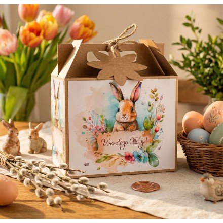 Prezent WIELKANOC Walizka KAWA HERBATA CZEKOLADA ZAJĄCZEK - KSANTYNA.pl