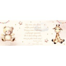 Prezent ROCZEK URODZINY ZOO KARTKA GRAWER PERSONALIZACJA