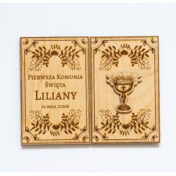 Prezent KOMUNIA KARTKA GRAWER PERSONALIZACJA DRUK - KSANTYNA.pl