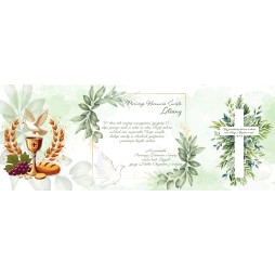 Prezent KOMUNIA KARTKA GRAWER PERSONALIZACJA DRUK