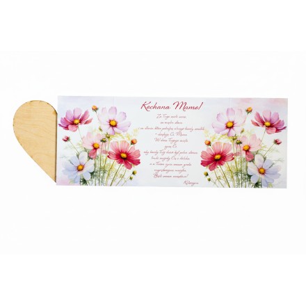 Prezent KARTKA NA DZIEŃ MATKI GRAWER PERSONALIZACJA SERCE - KSANTYNA.pl