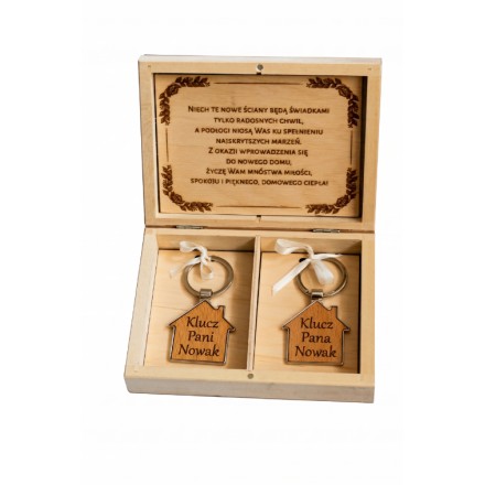 Prezent NOWOŻEŃCY PUDEŁKO GRAWER PERSONALIZACJA - KSANTYNA.pl